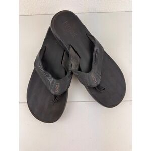 Flojos Mens Black Flip Flops Thong Sandals Comfort Casual Size 11.5-12